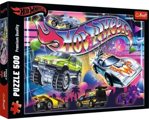 Trefl 37538 Puzzle 500 el. Hot Wheels, Lata 80-te