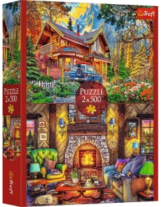 Trefl 37534 Puzzle 2x500 el. Wycieczka w góry