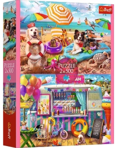 Trefl 37533 Puzzle 2x500 el. Wakacyjny czas