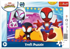 Trefl 31446 Puzzle ramkowe 15 el. Spidey Pajęcza paczka