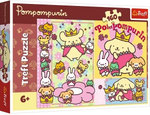 Trefl 15454 Puzzle 160 el. Sanrio Pompompurin i najsłodszy dzień