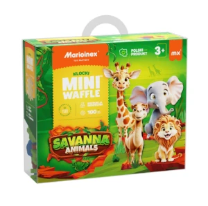 Marioinex -  Klocki Mini Waffle Animals Sawanna 07085