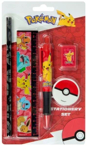 Pokemon - Zestaw przyborów szkolnych 5 szt - PKHX0213