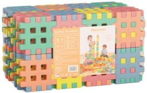 Marioinex Klocki Wafle - Zestaw 96 Pastelowych Elementów Konstrukcyjnych - 09898