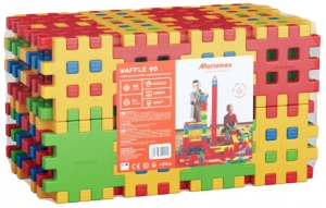 Marioinex - Klocki Wafle - Zestaw 96 Elementów Konstrukcyjnych - 09904