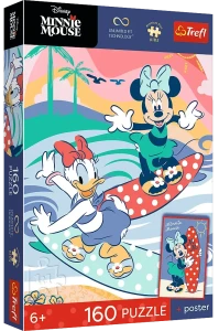 Trefl 15439 Puzzle 160 el. Disney Piękna myszka + plakat