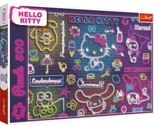Trefl 37523 Puzzle 500 el. Neon Hello Kitty