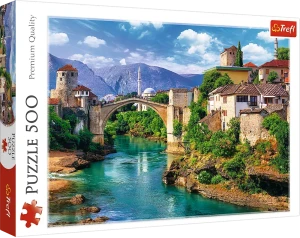Trefl 37333 Puzzle 500 el. Stary Most w Mostarze Bośnia i Hercegowina