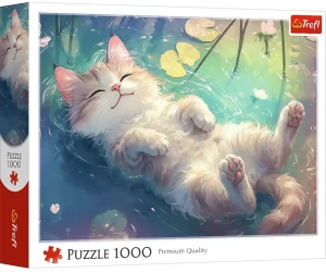 Trefl 10983 Puzzle 1000 el. Kot Purrfekcyjny relaks