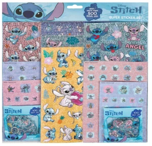 Stitch - Zestaw naklejek 500 szt. STLH0037