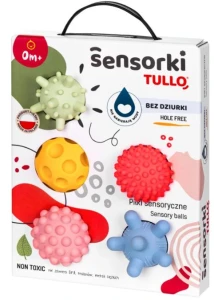 Tullo 801 78017 Piłeczki sensoryczne - Sensorki pastelowe 5 szt. bez dziurek