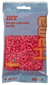 Koraliki Hama MIDI 1000 Koralików 207-121 Kolor Róż Fuksja