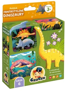 CzuCzu 494188 Puzzle Fantastyczne Dinozaury 3+