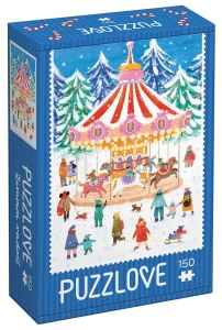 CzuCzu - Puzzle 150 el. - Puzzlove Zimowa radość 494928