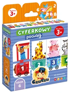CzuCzu 494652 Puzzle Cyferkowy pociąg 3+
