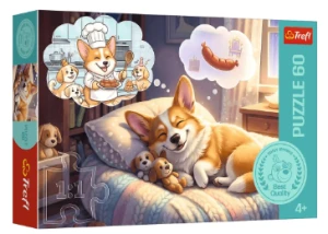 Trefl - Puzzle 60el. - Corgi w krainie snów  17434