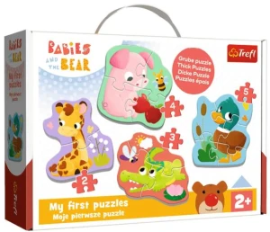 Trefl - Puzzle Baby -  Bobaskowe zwierzątka 36135