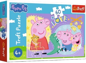 Trefl - Puzzle 60el. - Świnka Peppa - Szczęśliwa świnka 17414