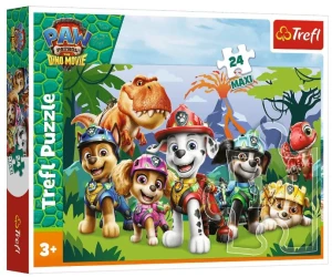 Trefl – Puzzle Maxi 24 elementy - Psi Patrol Prehistoryczna przyjaźń-  14382