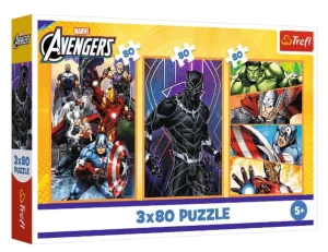 Trefl - Puzzle 3x80 - Dni pełne akcji 34883 