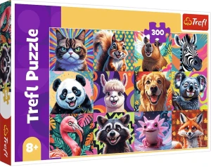 Trefl - Puzzle 300 el. - Zabawne portrety zwierząt 23030