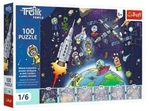Trefl – Puzzle 100 el. – Treflinka w kosmosie 16541