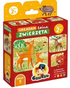 CzuCzu - 494683 - Puzzle: Układam leśne zwierzęta 2+