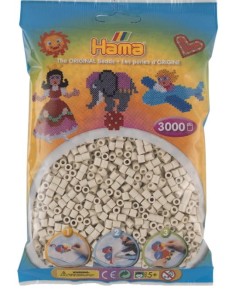 Koraliki Hama MIDI 3000 Koralików 201-77 Kolor Mlecznobiały
