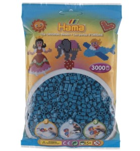 Koraliki Hama MIDI 3000 Koralików 201-83 Kolor Ciemny Turkus