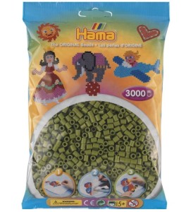 Koraliki Hama MIDI 3000 Koralików 201-84 Kolor Oliwkowy