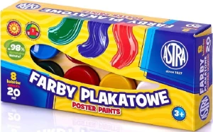 Astra - Farby plakatowe 8 kolorów - 0522