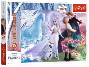 Trefl - Puzzle 200 el. Kraina Lodu 2 - Magiczny świat sióstr - 13265