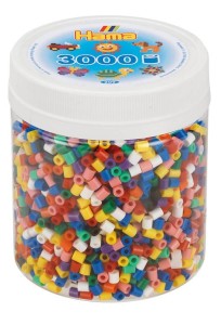 HAMA MIDI - 209-00 – Koraliki MIX w tubie zestaw uzupełniający – 3000 koralików