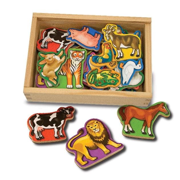 Melissa &amp;; Doug Drewniane Magnesy na Lodówkę ZWIERZĘTA 10475