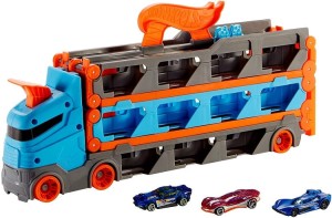 Hot Wheels – Wyścigowy transporter 2w1 GVG37