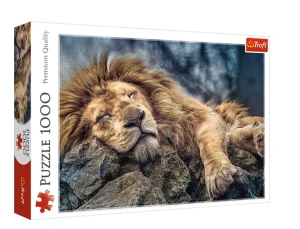 Trefl – Puzzle 1000 elementów – Śpiący lew – 10447