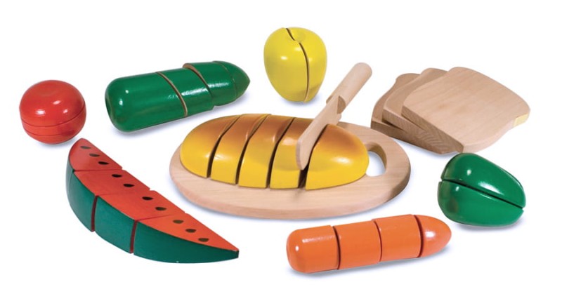 Melissa &amp;; Doug  Drewniane Jedzenie do Krojenia 0487