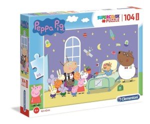 Clementoni – Puzzle Supercolor Maxi 104 elementy  – Świnka Peppa – 23735