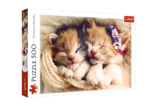 Trefl – Puzzle 500 elementów – Śpiące kotki – 37271