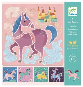 DJECO – Szablony do rysowania - Konie 08915