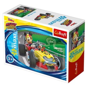 Trefl - Puzzle Mini-maxi 20 elementów - Mickey w wyścigówce - 21024