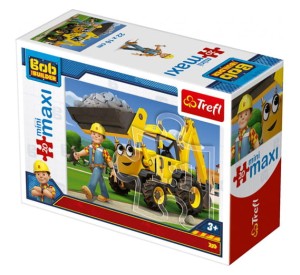 Trefl – Puzzle Mini Maxi – 20 elementów – Bob Budowniczy i Koparka – 21010