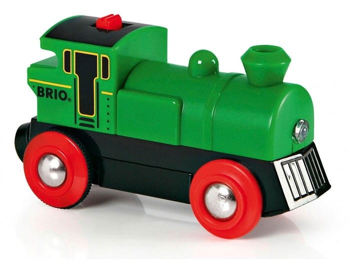BRIO Lokomotywa na Baterie Zielony Parowóz 33595