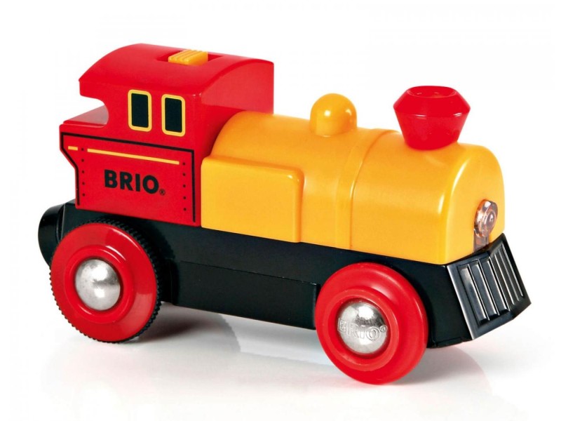 BRIO Lokomotywa na baterie Żółty Parowóz 33594