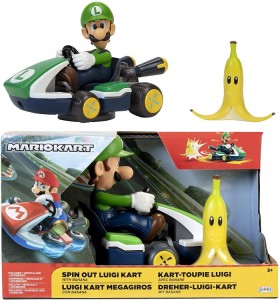 Super Mario – Mariokart – Pojazd Luigi + akcesoria 40875