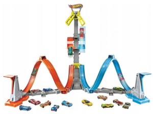 Hot Wheels – Wieża starcie na wysokości – Zestaw z pętlami GRW39