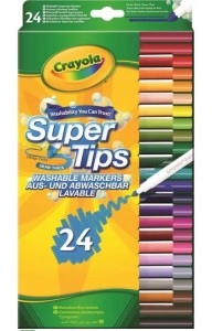 Crayola – Zestaw zmywalnych flamastrów 24 szt. 0570