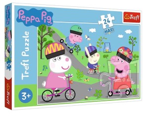 Trefl - Puzzle maxi 24 el. - Aktywny dzień świnki Peppy - 14330
