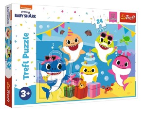 Trefl - Puzzle maxi 24 el. - Wesołe Baby Shark - 14337