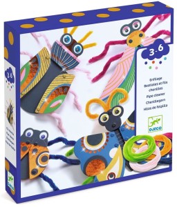 DJECO 08982 Zestaw artystyczny – Błyszczące robaczki